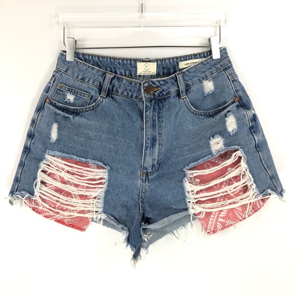 Cotton On Pants - Cotton on • High flash back jean shorts